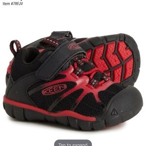 Keen Kids Black and Red Sneakers